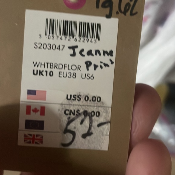 Joules Jeanne print linen white floral blouse size 6 Joules new - Picture 3 of 5